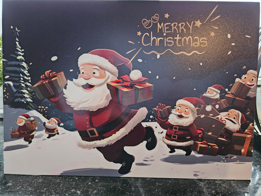 Calendrier de l'Avent argenté